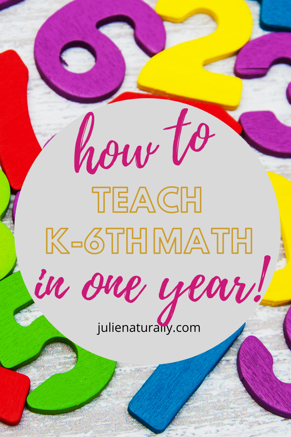 K 6 Math Homework How to teach math for K-6th grade in one year! Julie Naturally | Teen ...